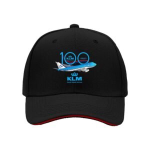 KLM 100 Years Anniversary Baseball Cap Men Women Gift Hat