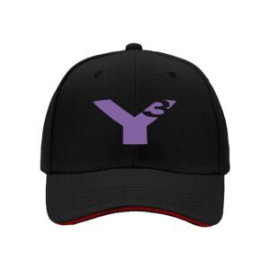 Purple Y Logo Baseball Cap for Men Women Fashion Gift Wear
