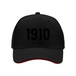 1910 Men's Baseball Cap Classic Black Hat Gift for Him