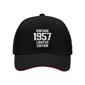 Vintage 1957 Limited Edition Men's Baseball Cap Gift