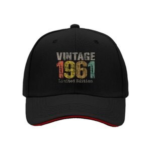 Vintage 1961 Limited Edition Men's Baseball Cap Gift