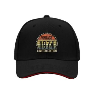 Vintage 1974 Limited Edition Men's Baseball Cap Birthday Gift