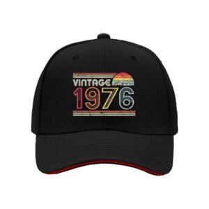 Vintage 1976 Men's Baseball Cap Retro Birthday Gift Hat