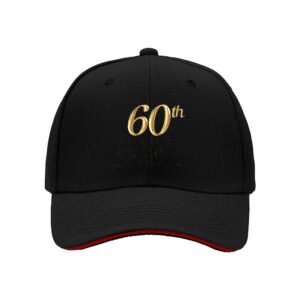 60th Birthday Men's Baseball Cap Gift for Him Her