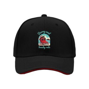 Berry Cool Strawberry Beach Cap Men's Women's Baseball Hat Summer Gift