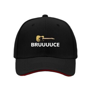 Bruce Guitar Logo Men's Baseball Cap Gift for Music Fans