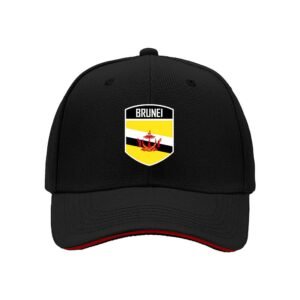 Brunei Flag Cap Men's Baseball Hat National Emblem Gift