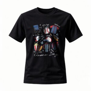 Game Day Baseball T-Shirt Men Women Casual Sport Wear
