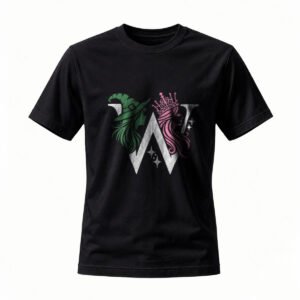 W Logo Print T-Shirt Men's Women's Casual Fashion Gift Wear