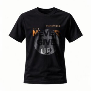 Never Give Up Motivational T-Shirt Men's Workout Apparel