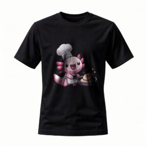 Cute Axolotl Chef Pancake T-Shirt Men's Women's Gift