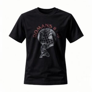 Romans 8:18 Globe T-Shirt Men's基督教信仰服饰