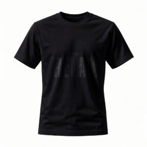 Black T-Shirt Just Relax Men's Casual Wear Comfortable Everyday Top