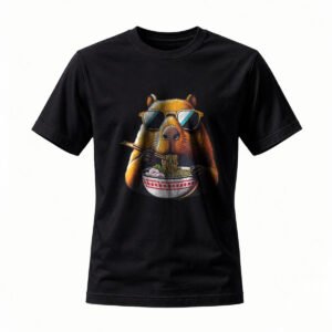 Cool Squirrel Eating Ramen Men's T-Shirt