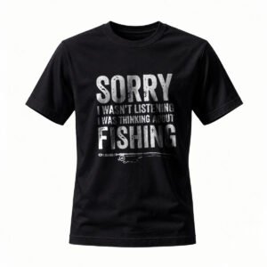 Sorry I Wasnt Listening Thinking About Fishing T-Shirt Men's