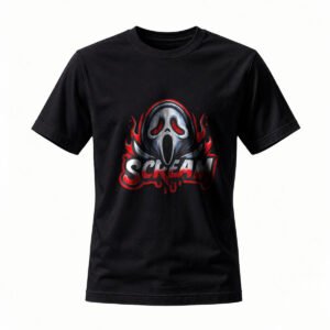 Scream Ghost Face T-Shirt Men's Horror Movie Tee Gift