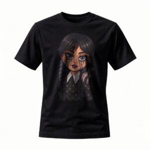 Wednesday Addams Chibi Style T-Shirt for Men / Women