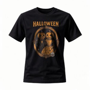 Halloween Pumpkin Couple T-Shirt for Men / Women Spooky Party Gift