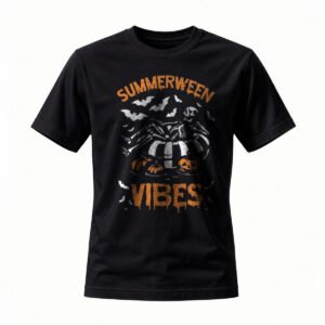 Summerween Vibes Halloween T-Shirt for Men / Women Funny Party Tee