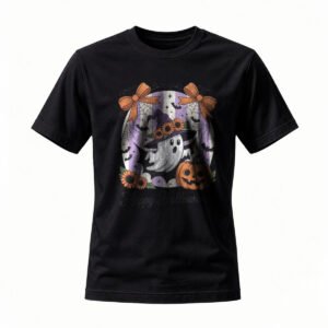 Halloween Ghost Pumpkin T-Shirt Men Women Funny Costume Tee