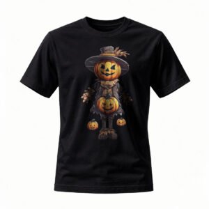 Halloween Pumpkin Scarecrow Men's T-Shirt Funny Costume Tee