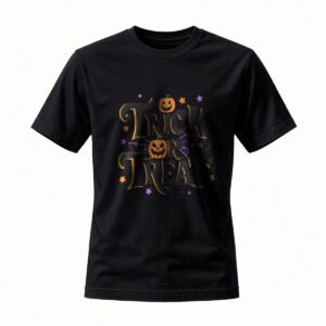Halloween Trick or Treat T-Shirt Men Women Funny Costume Tee Party Gift