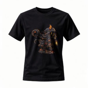 Mystic Ghost T-Shirt with Autumn Lantern Design for Men / Women