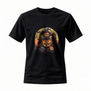 Halloween Pumpkin Witch T-Shirt Men's Women's Spooky Party Tee