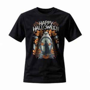 Happy Halloween Ghost Pumpkin T-Shirt for Men / Women