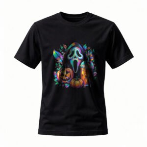Halloween Horror Ghost Pumpkin T-Shirt Men Women Spooky Party Tee