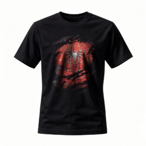 Spider-Man Web Pattern T-Shirt for Men / Women Superhero Graphic Tee