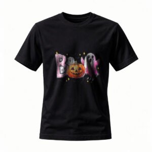 Halloween BOO T-Shirt for Men / Women Cute Ghost Pumpkin Design