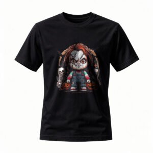 Chucky Horror Doll Halloween T-Shirt Men's Women's Cute Creepy Tee