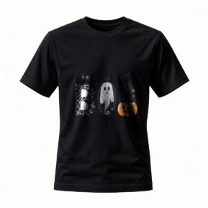 Halloween Ghost Pumpkin T-Shirt for Men / Women Spooky Party Costume Tee