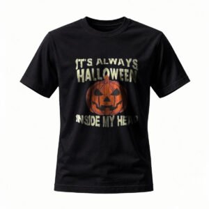 Its Always Halloween Inside My Head Pumpkin T-Shirt for Men / Women