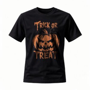 Halloween Pumpkin Trick or Treat T-Shirt Men Women Spooky Costume Tee