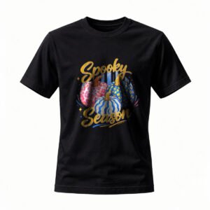 Spooky Season Pumpkin T-Shirt Halloween Party Tee for Men / Women
