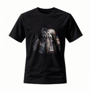 Scream Ghost Face Couple T-Shirt Horror Movie Fans Gift