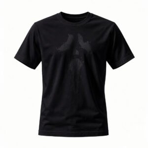 Black Eagle Print Men's T-Shirt Patriotic Gift for Outdoor Wear