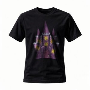 Halloween Purple Castle T-Shirt for Men / Women Spooky Party Gift