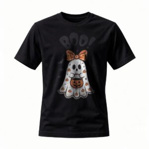 Halloween Ghost T-Shirt with BOO Design for Men / Women