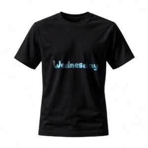 Wednesday T-Shirt Unisex Black Graphic Tee Cool Trendy Design