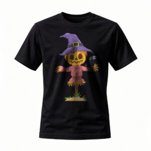 Halloween Pumpkin Witch T-Shirt Men Women Spooky Costume Party Tee
