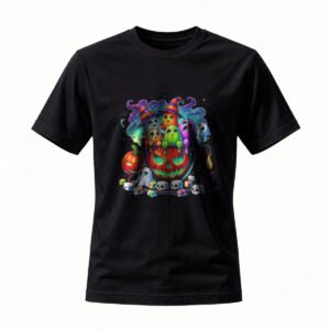 Halloween Ghost Pumpkin T-Shirt Men's Women's Funny Party Tee