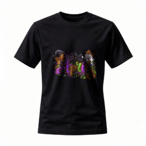 April Witch Cat T-Shirt for Men / Women Halloween Party Gift