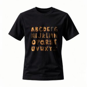 Alphabet T-Shirt for Men / Women Casual Wear Gift Idea
