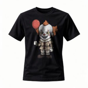 Pennywise Clown T-Shirt Men's Women's Horror Movie Tee Halloween Gift