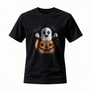 Halloween Ghost Pumpkin T-Shirt for Men / Women Fun Party Costume Tee