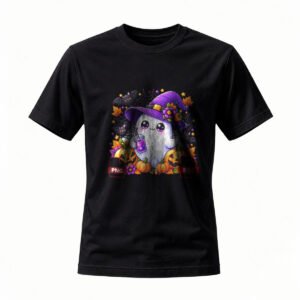 Cute Ghost Witch Halloween T-Shirt for Men / Women