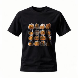 Halloween Pumpkin Emoji T-Shirt for Men / Women Fun Party Costume Tee